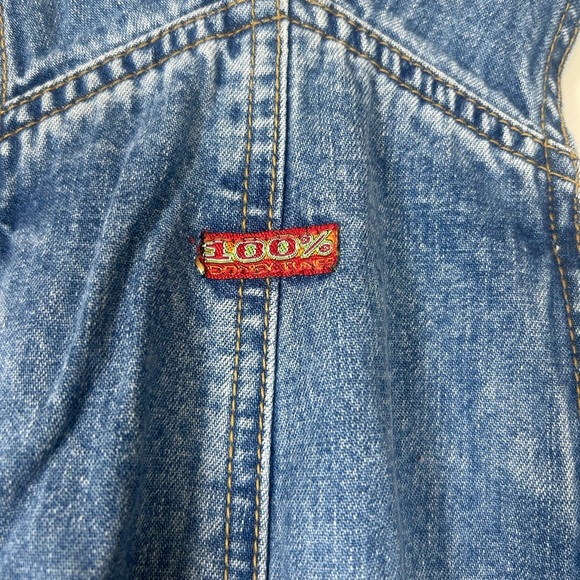 Vintage Warner Bros 1997 Looney Tunes Embroidered Blue Denim Overalls - Picture 6 of 16